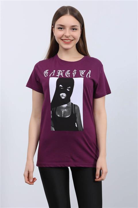 Masorte Kadın Mor Tshirt