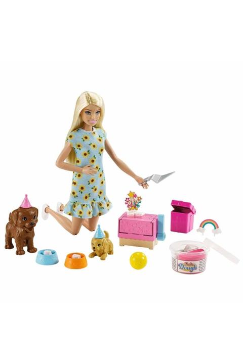 Barbie Bebek Ve Köpek Partisi Oyun Seti Gxv75