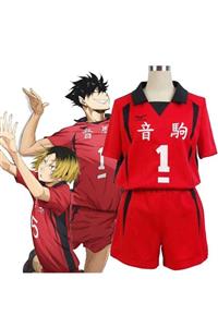 Köstebek Anime Haikyuu Kenma Kozume Cosplay No:1 Unisex Alt Üst Forma Takımı