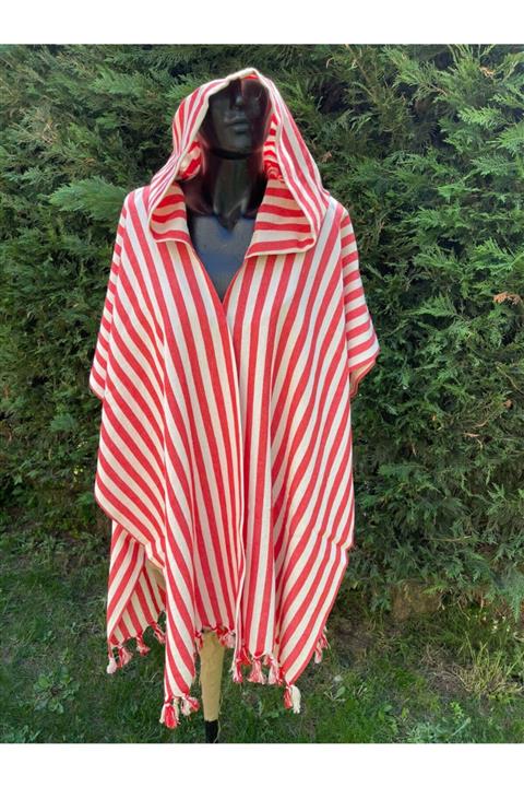 Lale'nin dükkanı Kapüşonlu Plaj Elbisesi