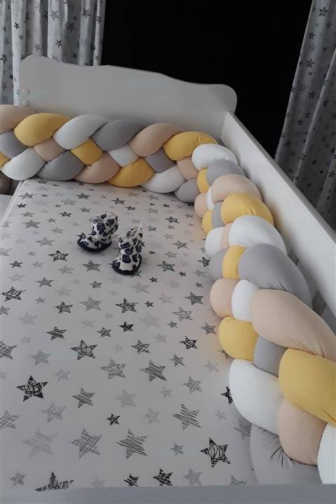 HUZURLUBEBEKLER Örgü Yatak Beşik Yan Korumalık 460 Cm