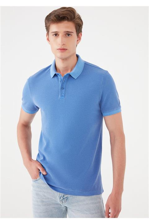 Mavi Polo Yaka Tişört
