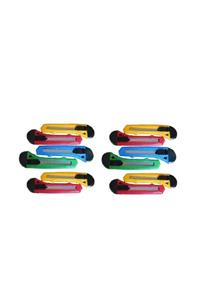 CMKStore 12'li Plastik Maket Bıçağı Falçata Geniş Büyük Boy