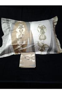 Taç 2'li 3 Çift Pamuk Saten Volanlı Yastık Kılıfı 50x70 Cm. S.sonu