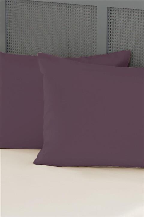 ZEBRA CASA %100 Pamuklu 2'li Yastık Kılıfı Mürdüm