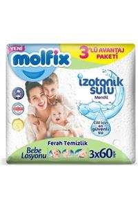 Molfix Ferah Temizlik Izotonik Sulu Mendil 2 X 3 lü Avantaj Paketi 360 Yaprak