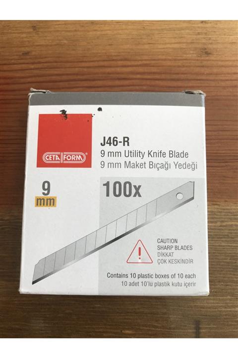 PrestijMagaza Ceta J46_r Maket Bıçağı Yedek Bıçağı 80x9 Mm Ince Yedek 10 Adet