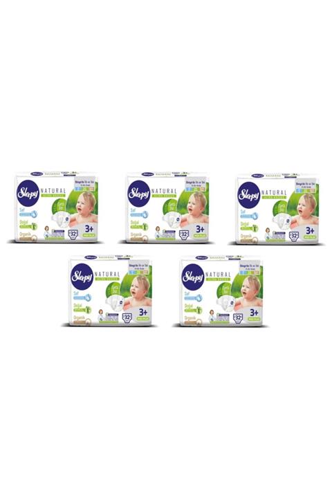 Sleepy Bebek Bezi 3 Beden Midi 32 Adet 5 Li Paket