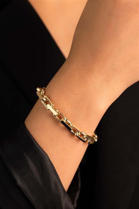 YAVUZ KUYUMCULUK 14 Ayar Altın Mega Ataş Bileklik