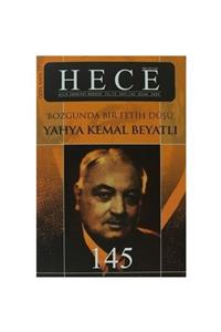 Hece Yayınları Dergi Hece Aylık Edebiyat Dergisi - Yahya Kemal Beyatlı Özel Sayısı : Sayı 145