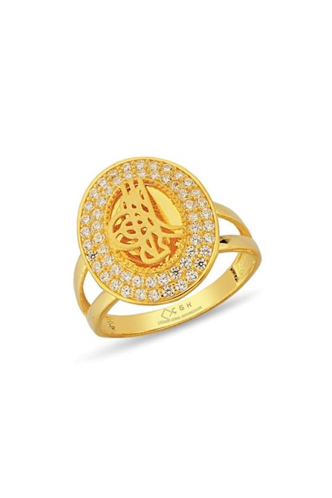 ÇGK KUYUMCULUK Tuğra Altın Yüzük T04