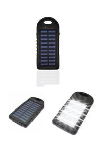 esmelen Su Geçirmez 12 Led Güneş Enerjisi Ile Şarj Olabilen 12000mah Solar Güneş Enerjili Powerbank