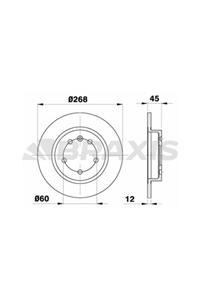 ÖZGÜÇYEDEK Arka Fren Dısk Aynası Astra Cruze J 1.3 Cdtı / 1.4 / 1.4 Turbo / 1.6 / 1.6 Sıdı