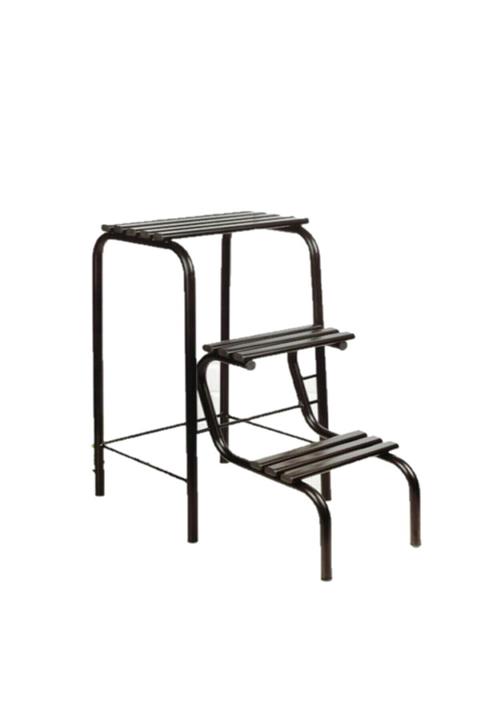 Yıldıray Metal Tabureli Merdiven Siyah