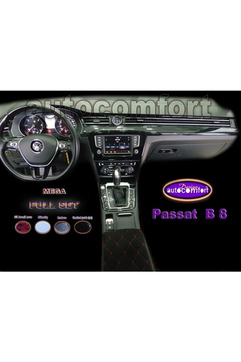 ODAC Vw Passat B8 Özel Kaplama, Siyah, Torpido Kaplama - Tuning