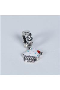 Nur Silver Cup Cake Charm