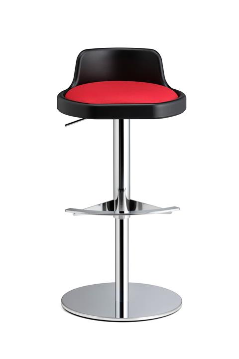 Bürotime Kırmızı / Siyah Zoom Bar Taburesi