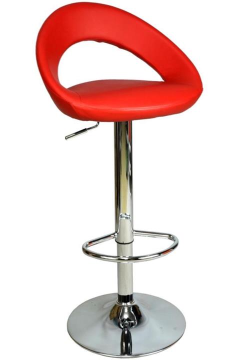 Bürocci Boombar Larissa Bar Taburesi - Kırmızı Deri - 9501q0116