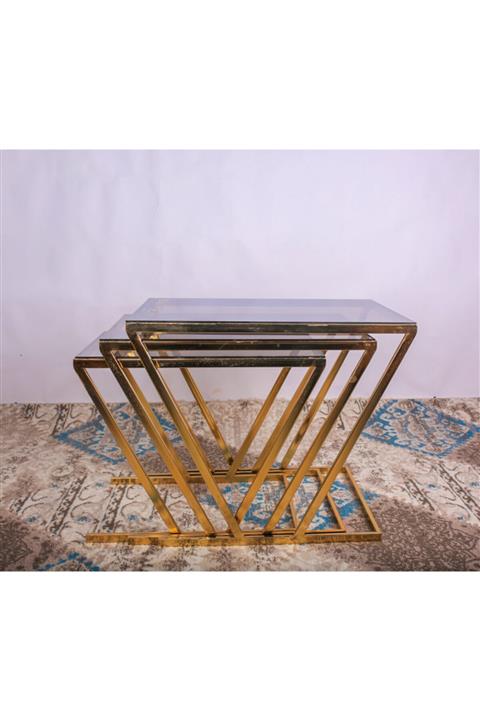 SARAY MOBİLYA Üçlü Zigon Sehpa