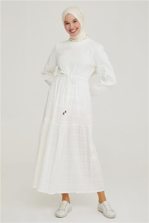 Armine Elbise 21yd2032 Ekru