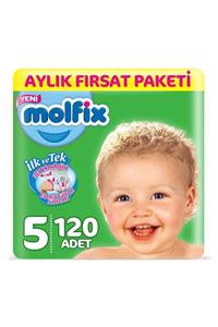 Molfix Bebek Bezi 5 Junıor 11-18 Kg Süper Fırsat Paketi 120 Adet