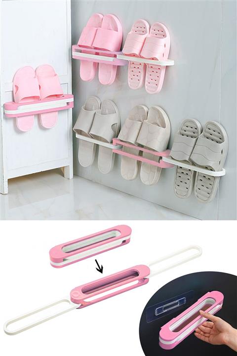 Helen's Home 3 Çift Terlik Kapasiteli Katlanabilir Terlik Düzenleyici Terlik Askısı