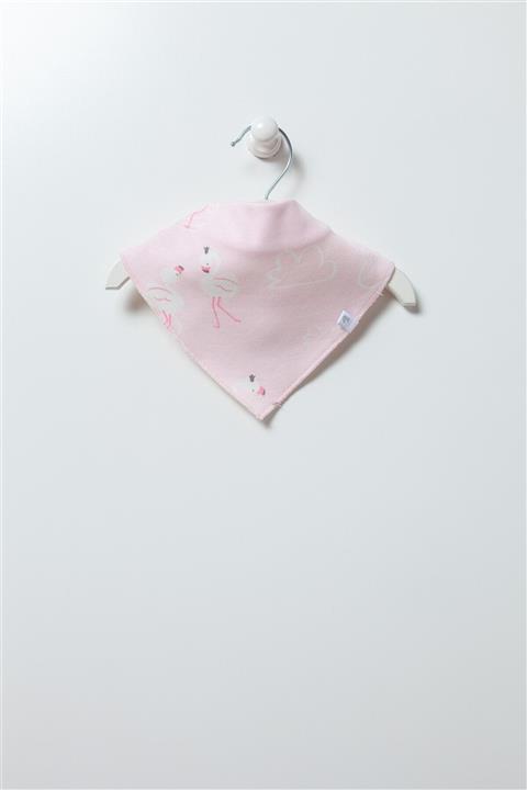 Caramell Flamingo Desen Bebek Ağız Önlüğü