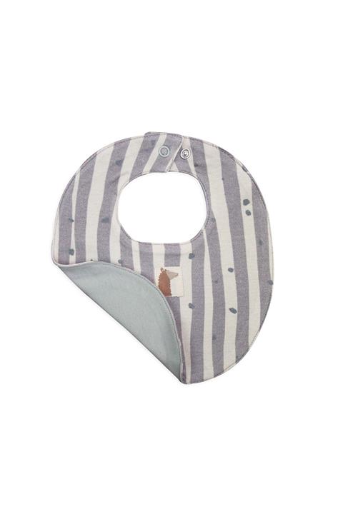 Auntie Me Organik Çift Taraflı ’Irregular Stripes & Dots' Bebek Önlük