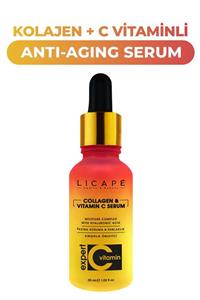 Licape Kolajen C Vitaminli Yaşlanma Karşıtı Cilt Serumu 30ml - 2 Peptitli