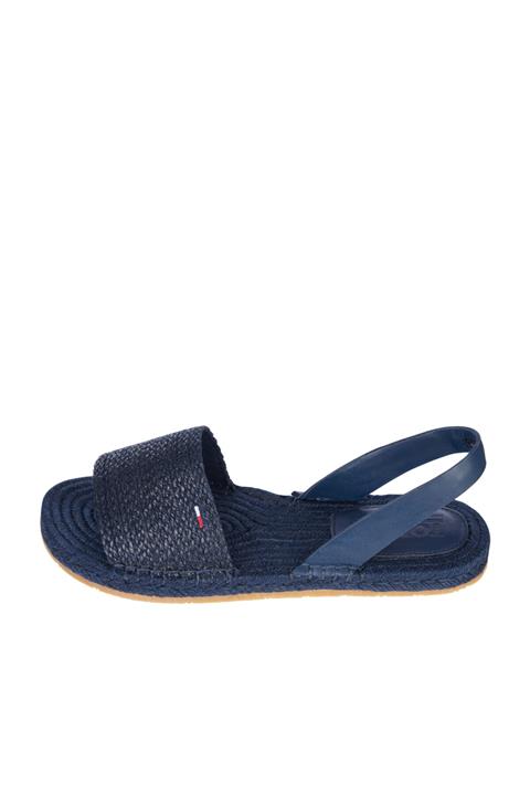 Tommy Hilfiger Kadın Lacivert Sandalet Monochrome Espadrılle Sandal EN0EN01383