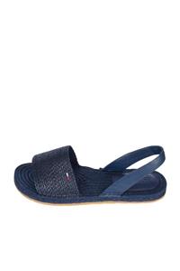 Tommy Hilfiger Kadın Lacivert Sandalet Monochrome Espadrılle Sandal EN0EN01383