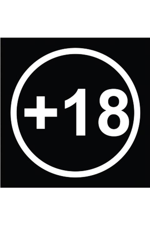 Sticker Sepetim Yaş Sınırı Çıkartması Beyaz