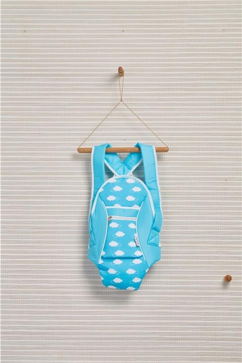 Nenny Baby Bulut Baskılı Bebe Kanguru-turkuaz