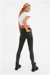 TRENDYOLMİLLA Siyah Yüksek Bel Skinny Jeans TWOAW22JE0797