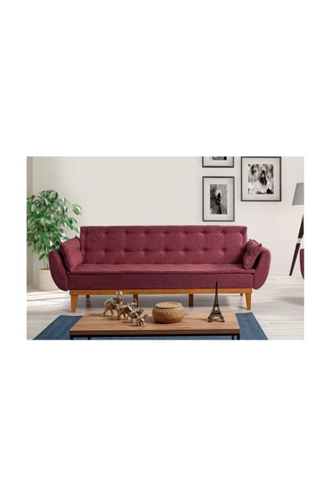 Vivense Bordo Moby Üçlü Koltuk