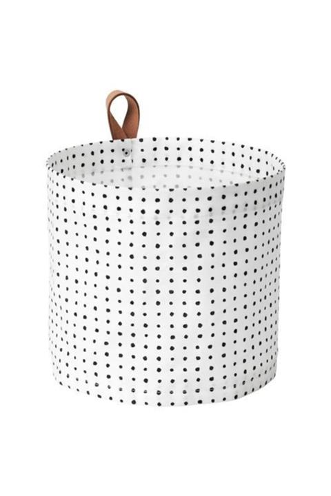 IKEA Siyah-beyaz Çamaşır Sepeti Meridyendukkan 11 Lt