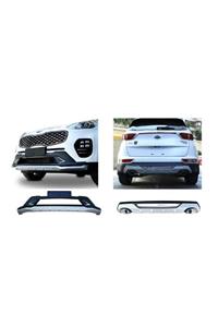 Drs Tuning Kia Sportage Ön Ve Arka Koruma Difüzör 2016 - Çift Çıkış Egzoz
