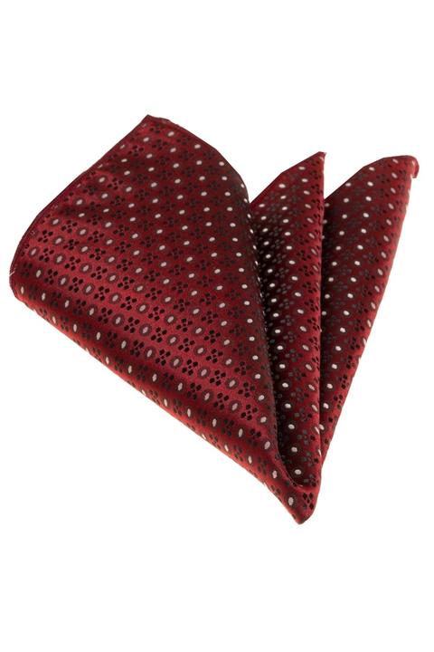 Exve Exclusive Erkek Bordo Bej Geometrik Dairsel Desen Cep Yaka Mendili