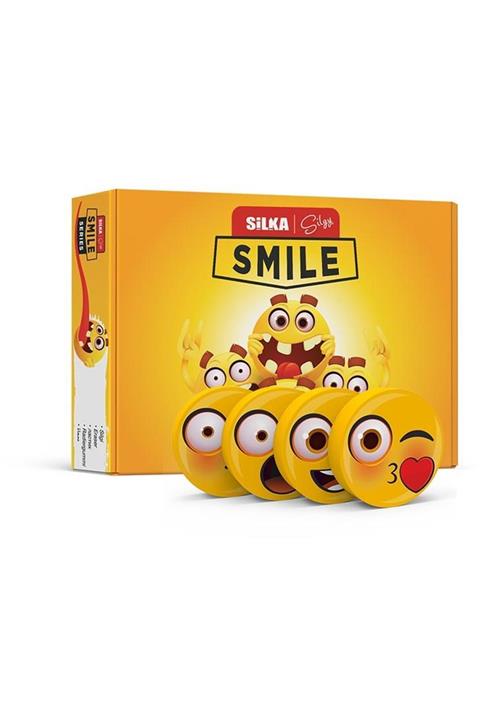 Silka Smile 4 Desen Gülenyüz Silgi 36'lı Kutu Art52