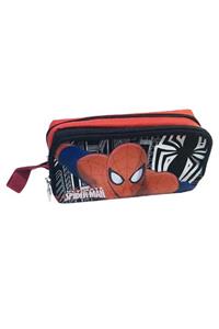 Hakan Çanta Spiderman Örümcek Adam Çift Gözlü Kalem Çantası Lisanslı Orjinal 87745