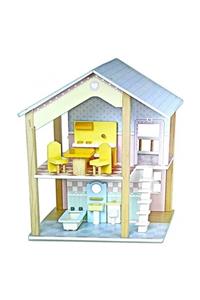 NECO TOYS Mentari Ahşap Banyolu Bebek Evi (MT-3515)