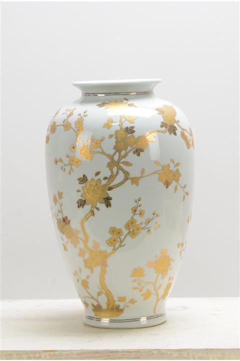 YAŞAM HOME Gold Çiçekli Vazo