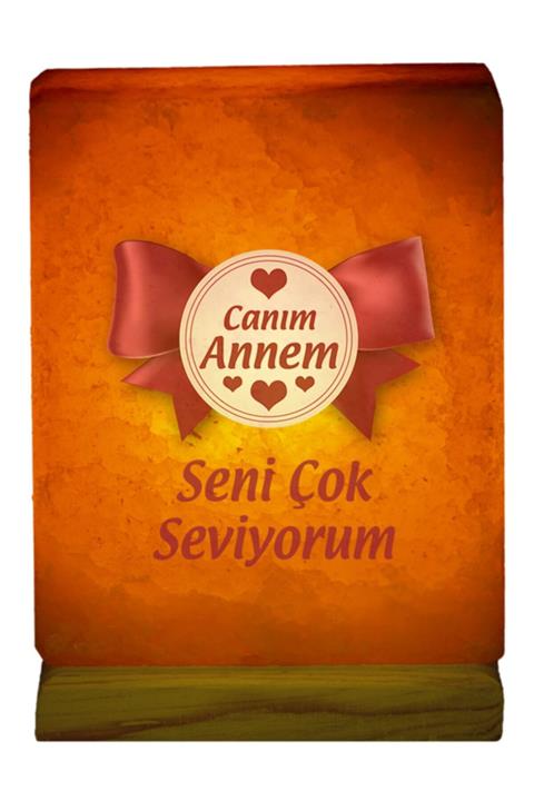Sur Tuz Lamba Canım Annem Baskılı Tuz Lamba