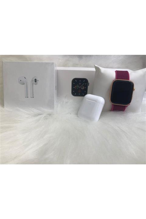 Lavinia Aksesuar Smartwatch Türkçe Menü Sesli Konuşma Fk88+ Akıllı Saat Ve 2.nesil Airpods Bluetooth Beyaz Kulaklık