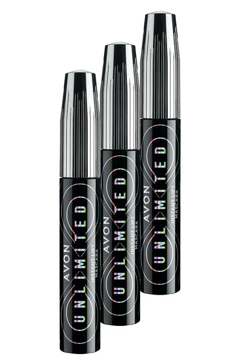 AVON Unlimited Kirpiklere Kalkık Görünüm Veren Maskara 10 Ml. Blackest Black Üçlü Set