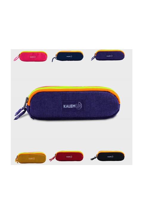 Kalemlig 3 Bölmeli Kalem Çantası Trınıty Klg-Tr01 Karışık Renklerde