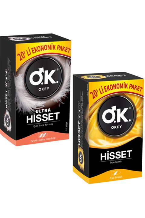 Okey Hisset 20li + Ultra Hisset 20li Toplam 40 Adet