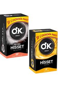 Okey Hisset 20li + Ultra Hisset 20li Toplam 40 Adet