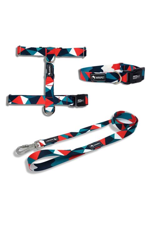 Wikipet Aqua Köpek Tasma Seti Large