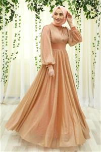 Feiza Collection Kadın Işıltılı Tesettür Abiye Elbise